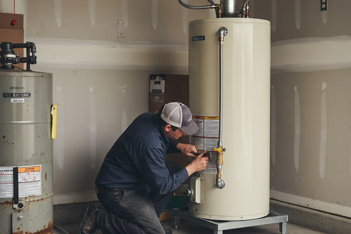 Water heater and shutoff valve replacement in Marble Canyon